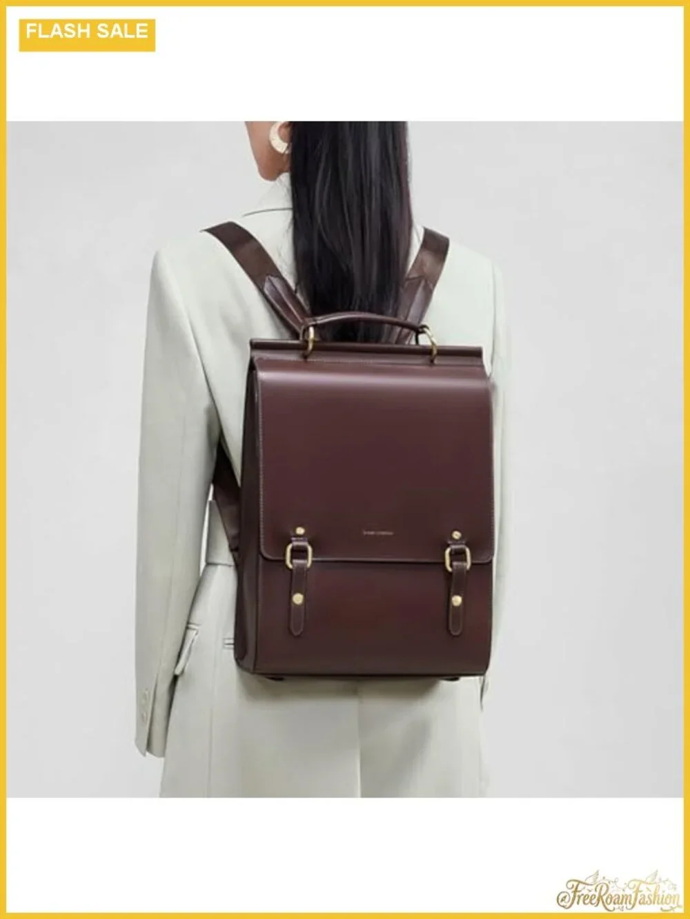 Genuine Leather Fashion Backpack Purse for Women Travel Work Laptop Daypack